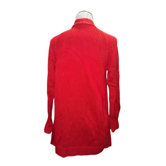 Talbots Open Front Cardigan Red Size M - Picture 3 of 5